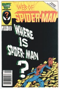 Web of Spider-Man #18 Newsstand Edition (1986)