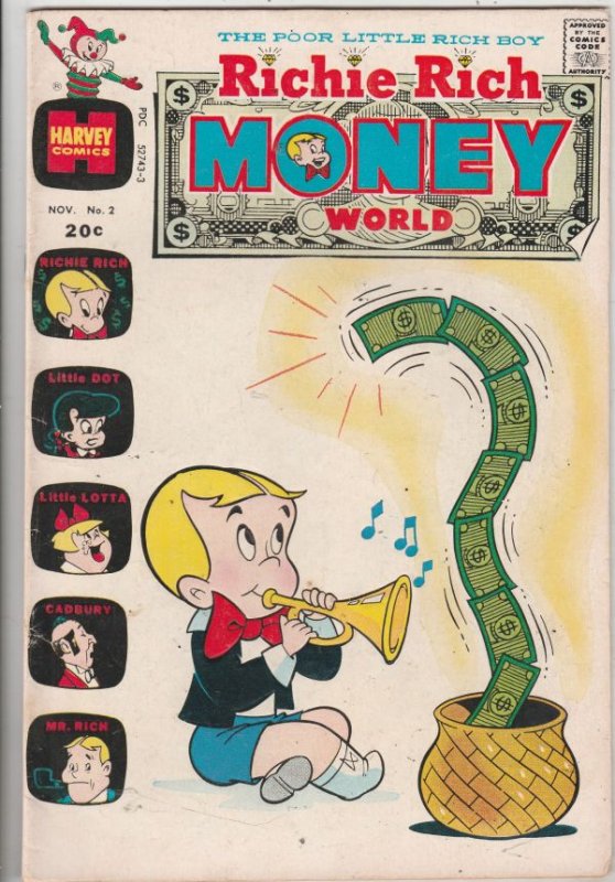 Richie Rich Money World #2 (Nov-72) VG/FN Mid-Grade Richie Rich