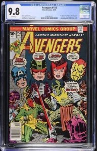 Avengers #154 1976 Marvel Comics CGC 9.8 1st app Tyrak White Pages 017