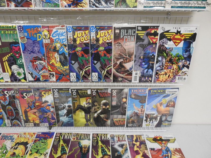 Huge Lot 140+ Comics W/ Superman, Trinity, Moon Knight, +More! Avg VF- Cond!