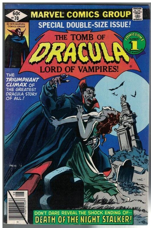 TOMB OF DRACULA 70 VG-F GIANT SIZE LAST ISSUE