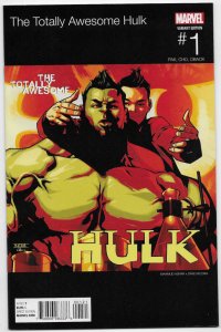 Totally Awesome Hulk #1 Marvel 2015 Asrar Hip Hop Variant Raekwon Amadeus Cho