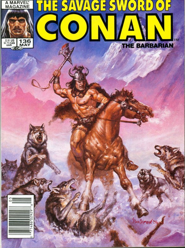 Savage Sword of Conan #136 Marvel Comics 1987 VF