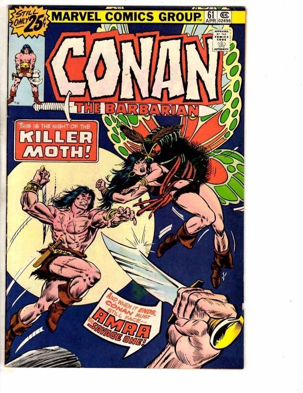 4 Conan The Barbarian Marvel Comic Books # 58 59 60 61 Red Sonja King Kull WI1