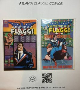 Lot Of 2 Comic Books First Comics American FLAGG #1 2  45 MT4