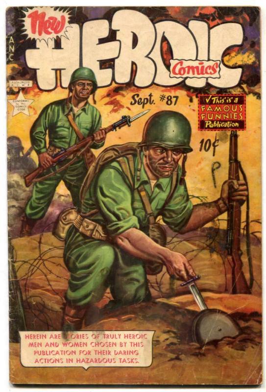 Heroic Comics #87 1953- landmine cover- FRAZETTA vg