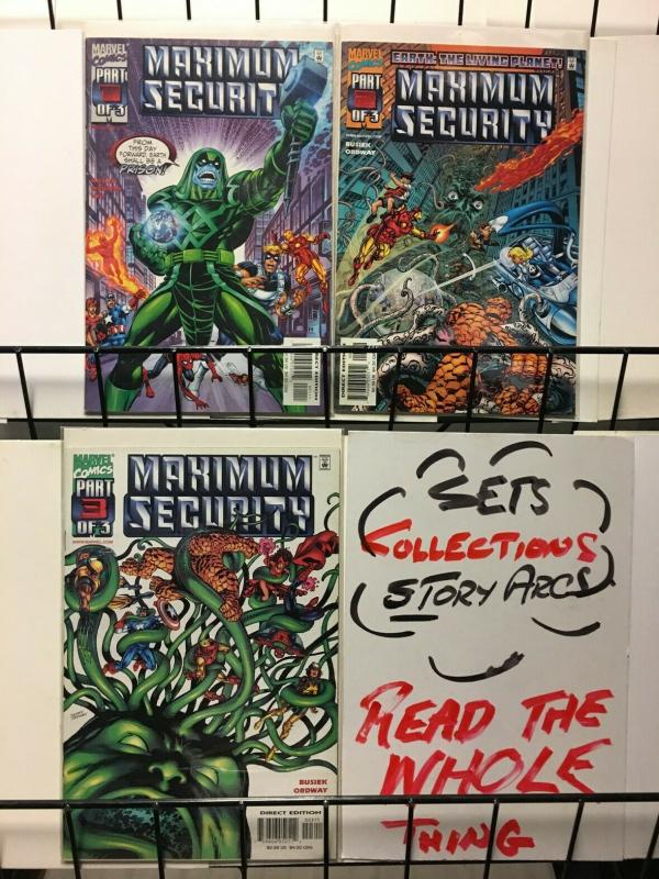 MAXIMUM SECURITY (2000) 1-3  complete series!