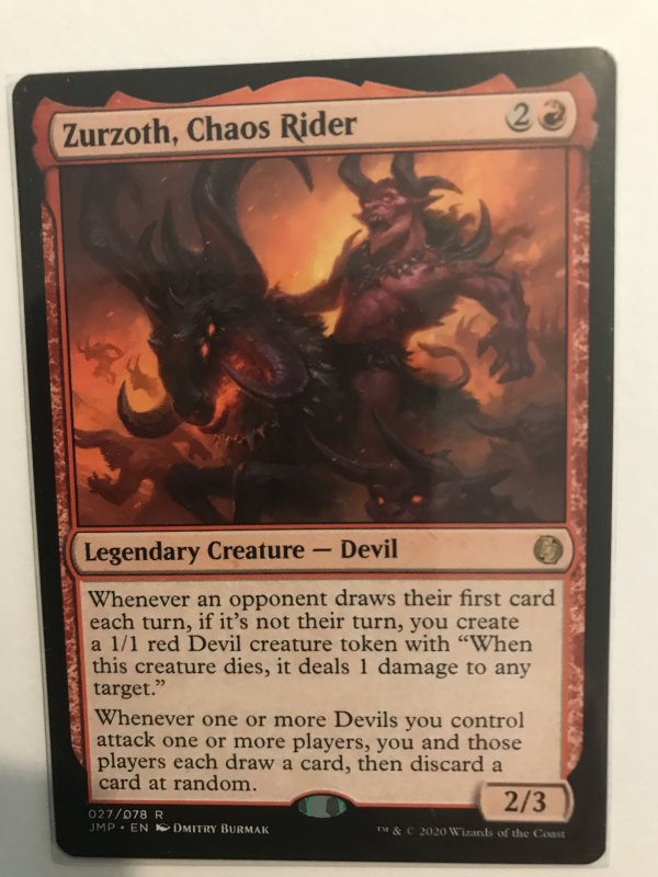 ZURZOTH, CHAOS RIDER : Magic the Gathering MTG card; Jumpstart, NM