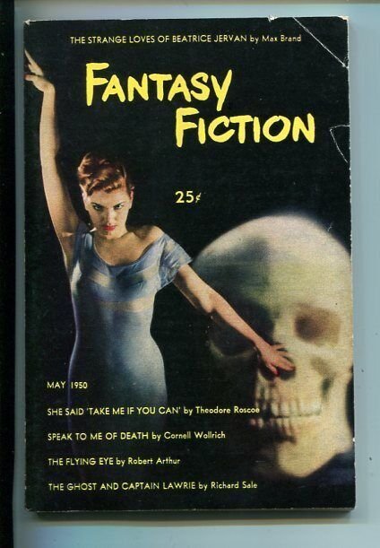 FANTASY FICTION-#1-MAY 1950-BRAND-WOOLRICH-SOUTHERN STATES PEDIGREE-fn-