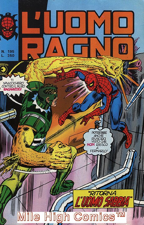 SPIDER-MAN ITALIAN (L'UOMO RAGNO) (1970 Series) #195 Very Fine Comics Book