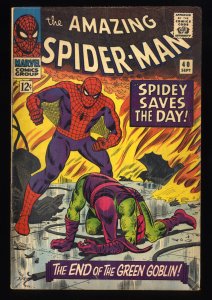 Amazing Spider-Man #40 VG+ 4.5 Classic Romita Green Goblin Cover!