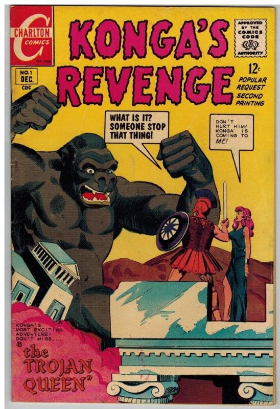 KONGAS REVENGE (1963-1964 CH) 1 VG-F Dec. 1968 COMICS BOOK