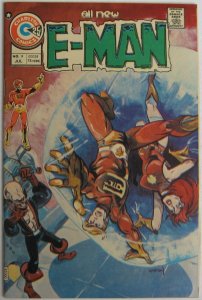 E-Man #9 (Jul 1975, Charlton), VFN-NM, John Byrne art in Rog 2000 back up story