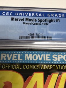 Marvel Movie Spotlight (1982) # 1 (CGC 9.8 WP) Raiders Of The Lost Ark Census=13