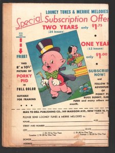 Looney Tunes Merrie Melodies #52 1946-Dell-1946 cover art-Bugs Bunny-Porky Pi...