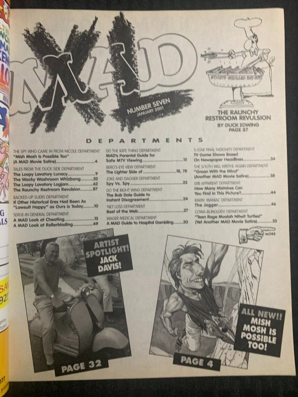 2001 Jan MAD XL Magazine #7 FN 6.0 Alfred E Neuman / Jack Davis Issue