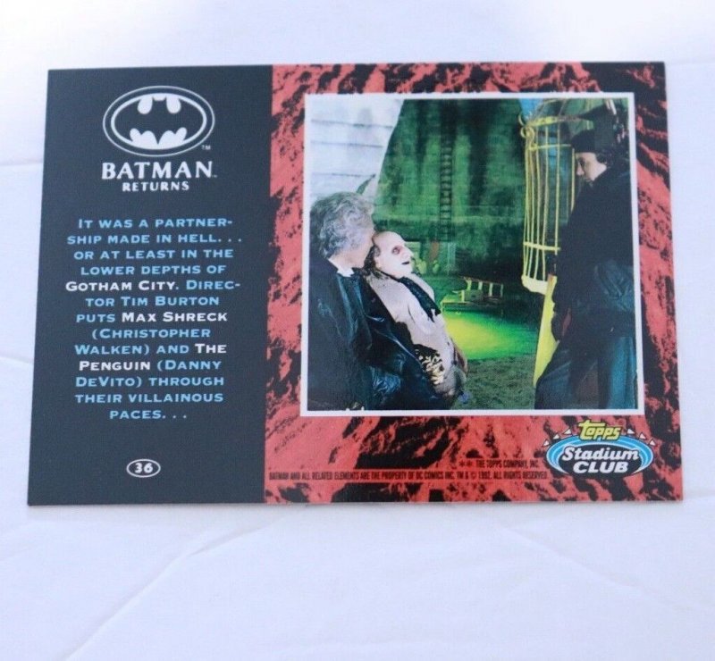 1992 Batman Returns Stadium Club #36 