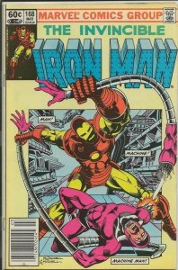Iron Man #168 ORIGINAL Vintage 1983 Marvel Comics (No Tattooz)