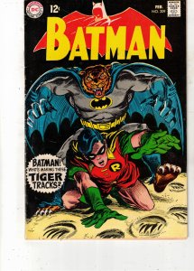 Batman #209 1969 Mid-High-Grade black Robin cover! 1st Bat-Tiger! BEANTOWN FN/VF