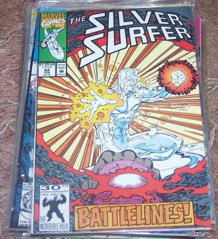 Silver Surfer # 62  1992, Marvel the collection agency + battle lines 