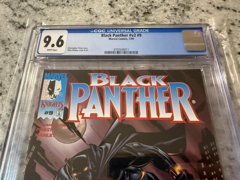 Black Panther # 9 CGC Graded 9.6 Marvel Comic Book Vol. # 2 1999 JH26