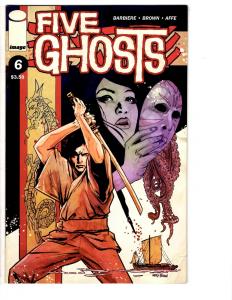 2 Image Comic Books Chrononauts # 4 Five Ghosts # 6 Mark Millar Barbiere WM7