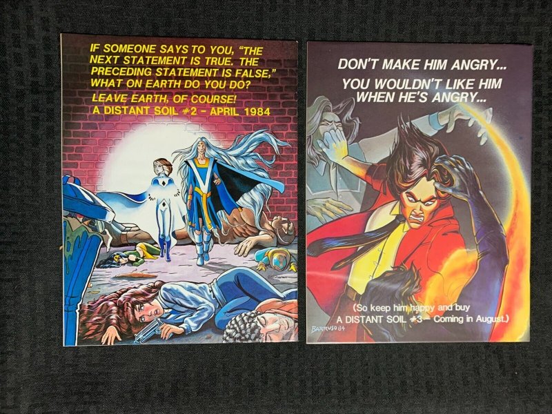 1983 A DISTANT SOIL #1 & 2 VG+ 4.5 LOT of 2 Warp Graphics / Colleen Doran
