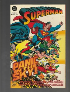 1993 SUPERMAN Panic in the Sky SC FN+ 6.5 1st DC Comics / Fisherman Collection