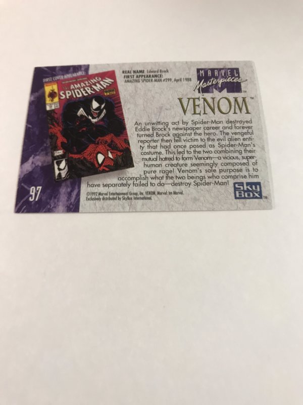 VENOM #97 card; Marvel Masterpieces 1992 NM/M; Beautiful condition, Joe Jusko