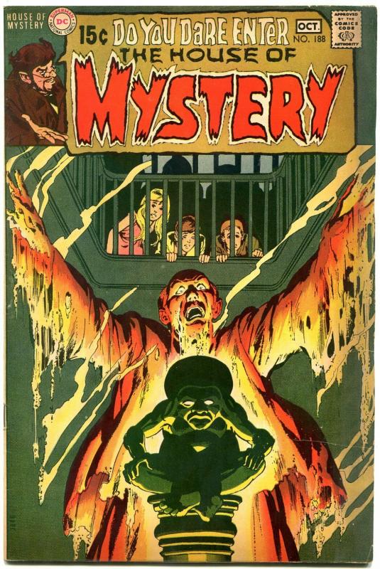 HOUSE OF MYSTERY #188 1970 DC WRIGHTSON ART ADAMS COVER--FN/VF