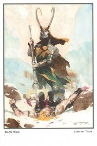 Thor Defeated by Loki Print - 2013 Signed by Esad Ribic