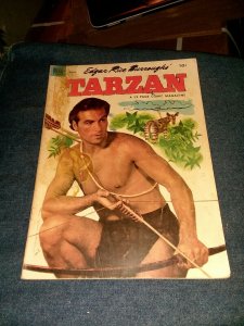 Tarzan #42 dell comics 1953 Lex Barker photo Cover golden age precode jungle