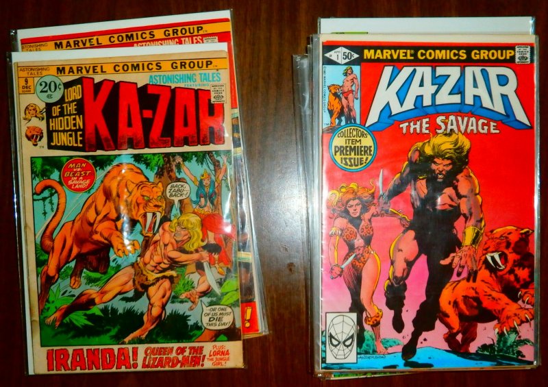 Ka-Zar V1 V2 V3 The Savage + (set of 24)