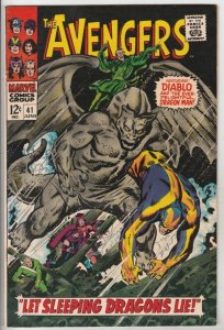 Avengers, The #41 (May-67) FN/VF Mid-High-Grade 1st Dragonman! UTAH CERTIFICATE!