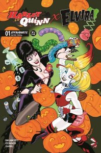 Harley Quinn X Elvira #1 Cover A Amanda Conner