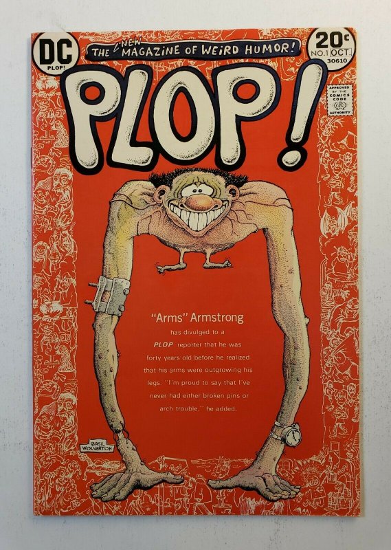 PLOP #1 THE NEW MAGAZINE OF WEIRD HUMOR DC COMICS 1973 VF-/VF