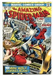 Amazing Spider-man #125 1973- Man-Wolf origin issue VF