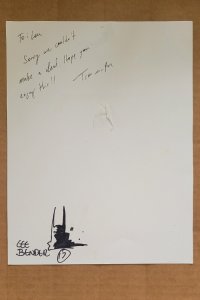 BATMAN: Dark Knight - Artist Commissioned / Signed Art Print 8.×10.5 DC Comics