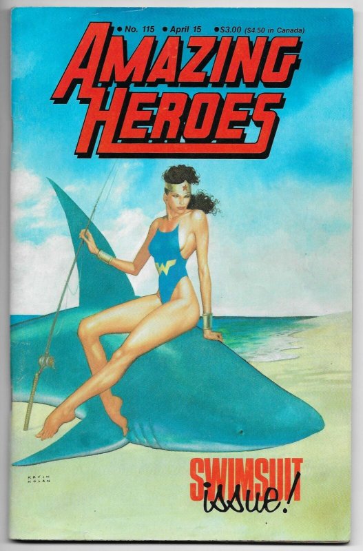 Amazing Heroes #115 Swimsuit Issue | Nowlan WW Cvr (Fantagraphics, 1987) FN-