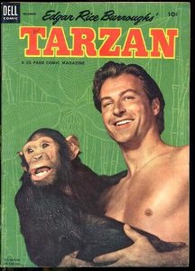 TARZAN #51 LEX BARKER PHOTO COVER 1953 JESSE MARSH ART FN