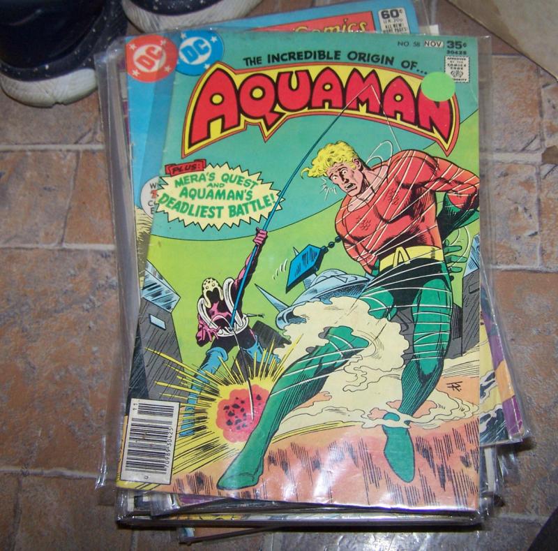 aquaman # 58 origin issue + mera quest +the fisherman