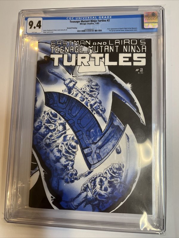 TMNT Teenage Mutant Ninja Turtles (1985) #2 (CGC 9.4 WP) 2nd Print | Not Pressed