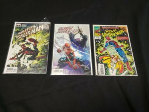 SPIDER-MAN 7PC (VF/NM) BAGGED & BOARDED, SINISTER WAR, SPIDER-GIRL 1995-2021