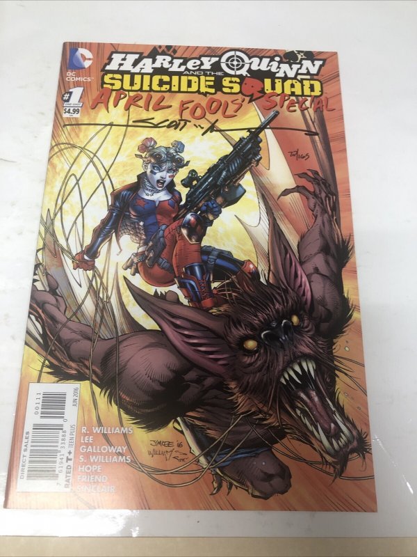 Harley Quinn And The Suicide Squad (2016) # 1 (VF/NM) Signed Scott Williams •COA