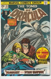 Tomb of Dracula(vol. 1) # 38  Helpless Before a Silver Dagger