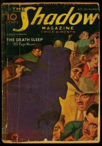 PULP:  The Shadow Pulp October 15 1934- Death Sleep- Maxwell Grant reading copy