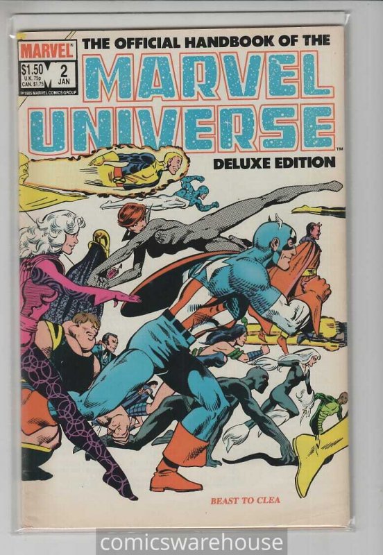 OFFICIAL HANDBOOK OF THE MARVEL UNIVERSE (1983 MARVEL) #2 FN+ A30373