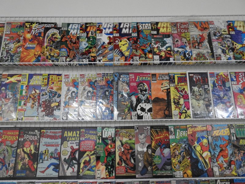 Huge Lot 160+ Comics W/ Iron Man, Spider-Man, Thor, +More! Avg VG/FN Condition!