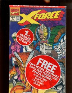 X Force #1 - POLYBAGGED WITH CARD INSIDE! (8.5) 1991
