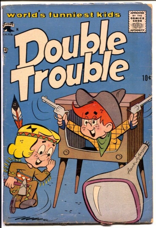Double Trouble #2 1958-St John-Frank Johnson-final issue-VG
